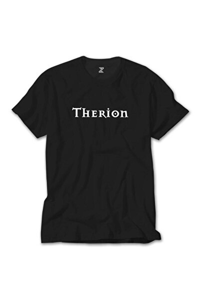 Butik Μαύρο T-shirt με λογότυπο Therion