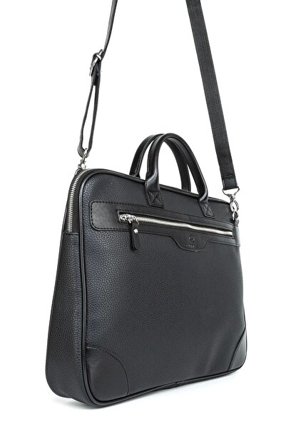 MORCA Tam Koruma Suni Deri Laptop Evrak Çantası 15.6"