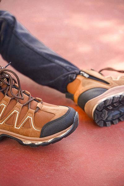 Riccon Braune Herrenstiefel mit Pelzfutter und Reißverschluss