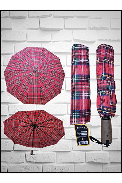 Rainwalker Fiber Gövde Otomatik Rüzgarda Kırılmayan 10 Telli Şemsiye