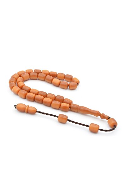 Murty99 Mărgele de rugăciune din fibră portocalie - tăiat butoi, lungime pent...