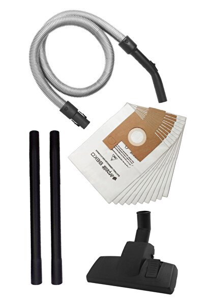 Marketto Set de 4 saci pentru aspirator Beko BKS 1260 Y, furtun, țeavă din plastic, duză