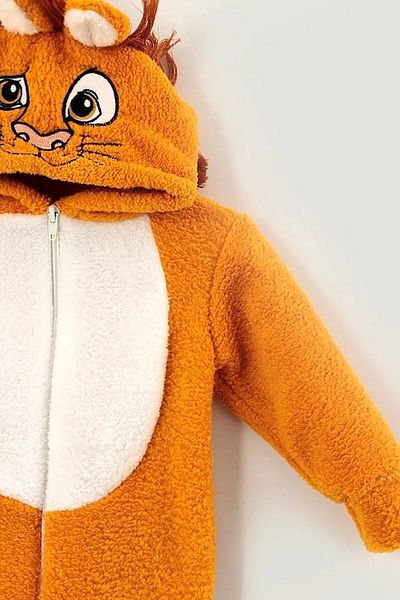 Bebelove Baby Boy/Girl Lion Welsoft Fleece Children's Jumpsuit