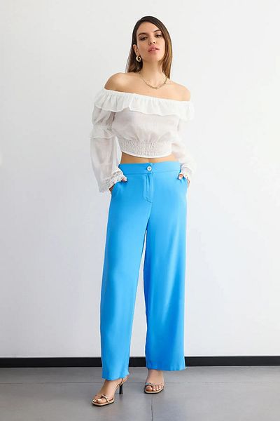 Hiccup Μπλούζα από σιφόν με βολάν off Shoulder Crop