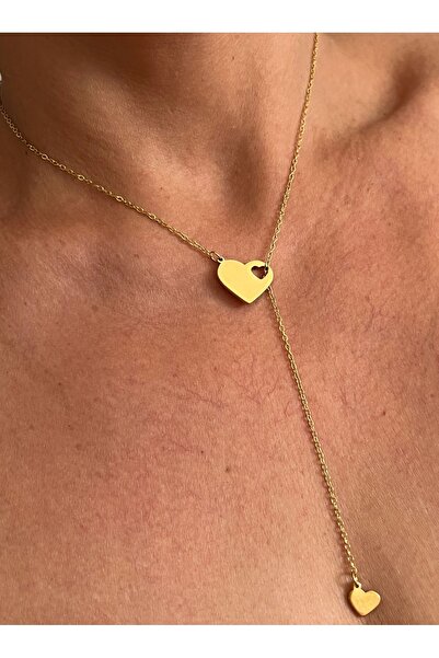 tones official قلادة قلب من الفولاذ المقاوم للتشويه موديل T