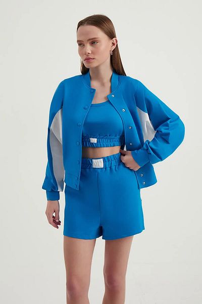 Hiccup Hanorac cu nasturi cu guler vertical color block