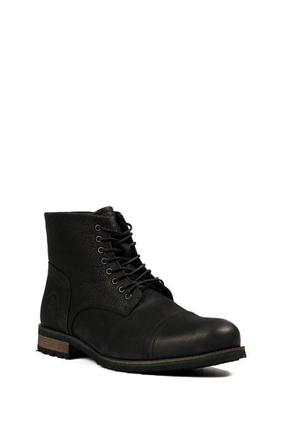 Hammer Jack Merdane Boot Genuine Leather Black Pera Outdoor Men's Boots