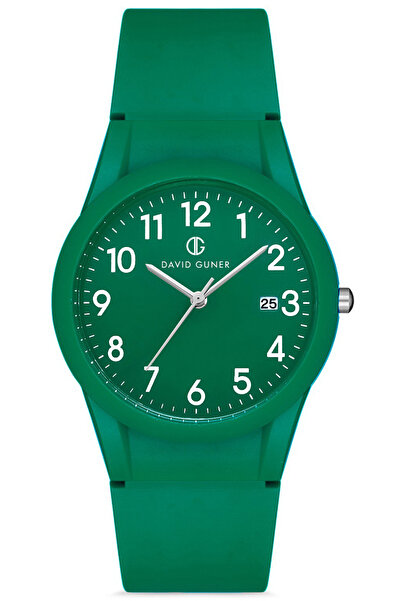 DAVID GUNER Yeşil Kaplamalı Yeşil Kadranlı Erkek Kol Saati Dg-8464gd-zj10