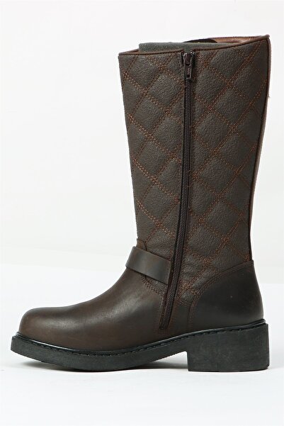 Hammer Jack Μπότες σερβιτόρου - Γυναικείες μπότες εξωτερικού χώρου καφέ από γνήσιο δέρμα