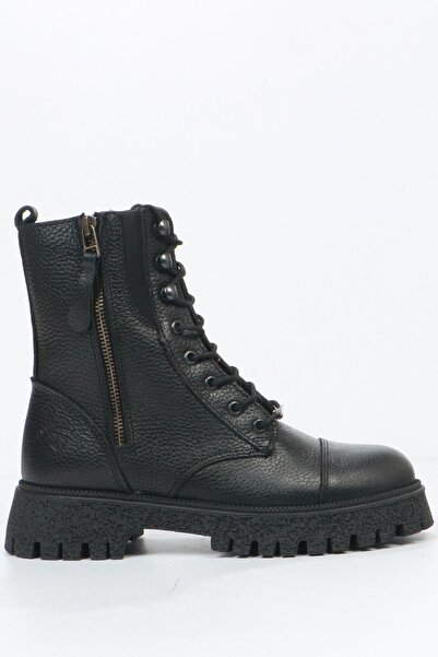Hammer Jack Geillis Hakiki Deri Siyah Outdoor Kadın Bot