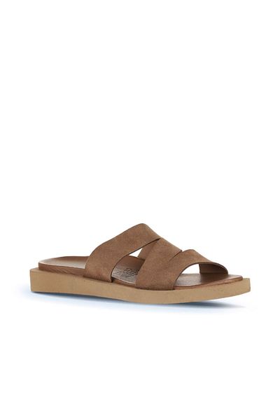 Bueno Shoes Дамски плоски чехли Alf Suede - кафяви 01wa5406