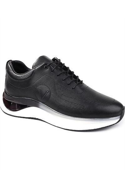 Voyager 4964 Pantofi sport casual din piele Nata neagră pentru bărbați