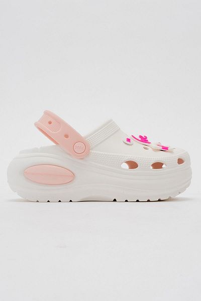 Ccway White Powder Women's Flat Slippers