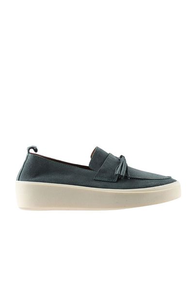 Bueno Shoes Pantofi casual pentru bărbați din piele intoarsa verde - 01ms10606
