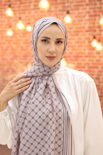 Silk Home Olinda Shawl - 49005 - 27 Dusty Rose Anthracite
