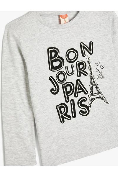 Koton Gray Girl's Sweat 5Wmg10067Ak