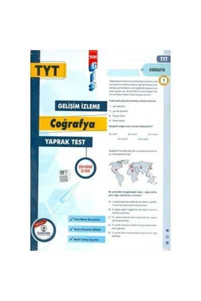 Genel Markalar TYT / COĞRAFYA GİS YAPRAK TEST