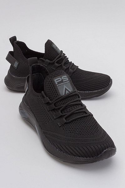 Ccway Tricotaje pentru bărbați negre Pantofi sport - cu șireturi