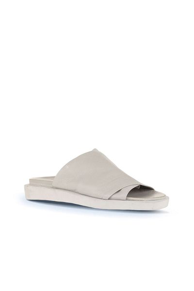 Bueno Shoes 01ws2810 Μοντέλο Ecru Δερμάτινες Γυναικείες Επίπεδες Παντόφλες