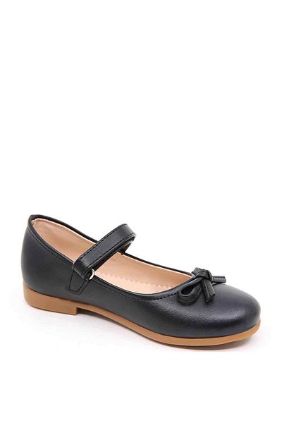 Ccway Children's Ribbon Shoes 26-30 Black