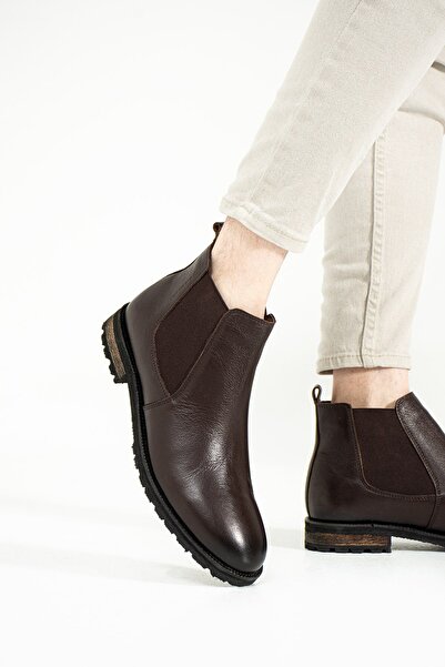 Hammer Jack Γνήσιες δερμάτινες καφέ Nice Outdoor Ανδρικές Μπότες