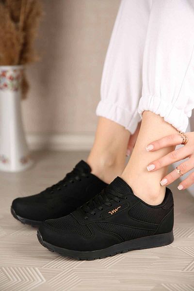 Ccway Pantofi sport Anorak cu șireturi de damă Negru Negru