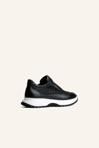 MARCATELLI Siyah Taş Detaylı Spor Ayakkabı