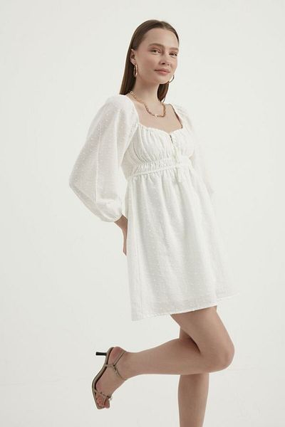Hiccup Μίνι φόρεμα Babydoll με μπαλόνι με λαιμόκοψη