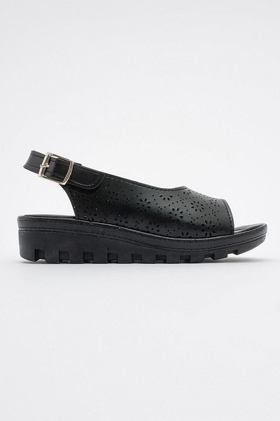 Ccway Women's Daily Sandals BLACK SKIN