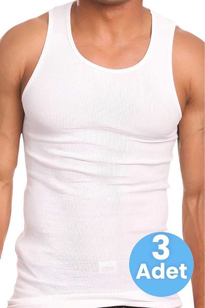 Uniquetrenders Men's Cotton Camisole Undershirt 3 Pieces
