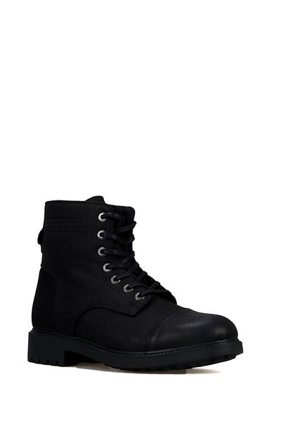 Hammer Jack Genuine Leather Black Dock Step Outdoor Men's Boots