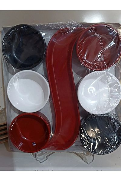 Tuğra 7 Piece Acrylic Breakfast Snack Set - Lisinya-M11325