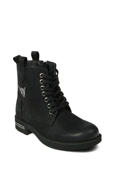Hammer Jack Merdane Boot Γνήσιο δέρμα Μαύρο Washed Nubuck Γυναικείες Μπότες εξωτερικού χώρου