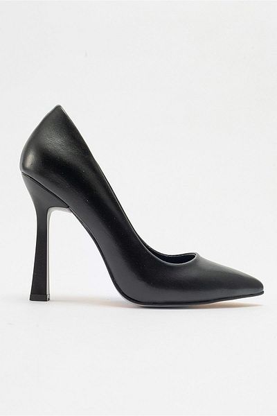 Ccway Pantofi stiletto dama PIELE NEGRA