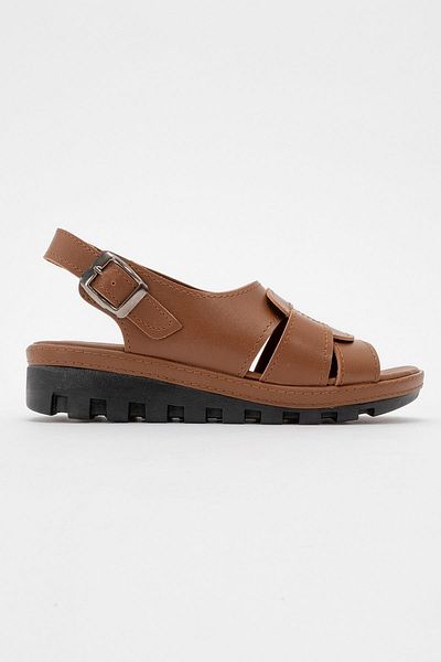 Ccway Sandale zilnice pentru femei cu piele bronzată