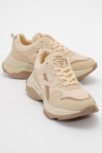 Ccway Жіночі спортивні кросівки з ремінцем EKRU KAHVE