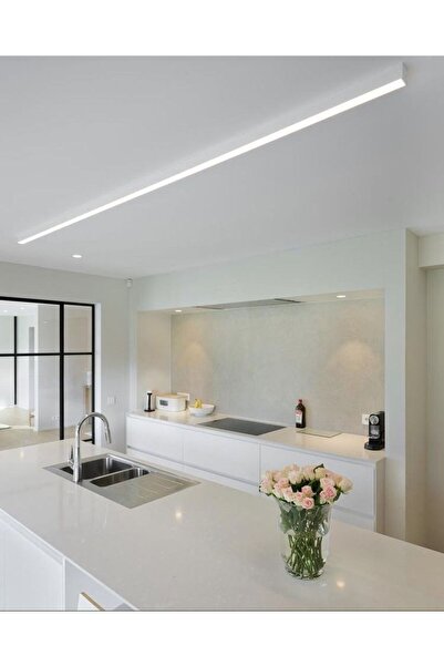 Genel Markalar Linear 100cm 6500k Beyaz Işık 32w Beyaz Kasa + Askı Aparatı