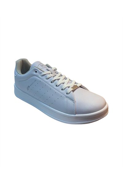 M.P. M.P232-1255 Bn Men's White Skin Casual Sneakers