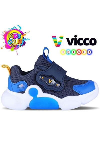 Vicco صمغ Ortopedik Işıklı çocuk Spor Ayakkabı Lacivert