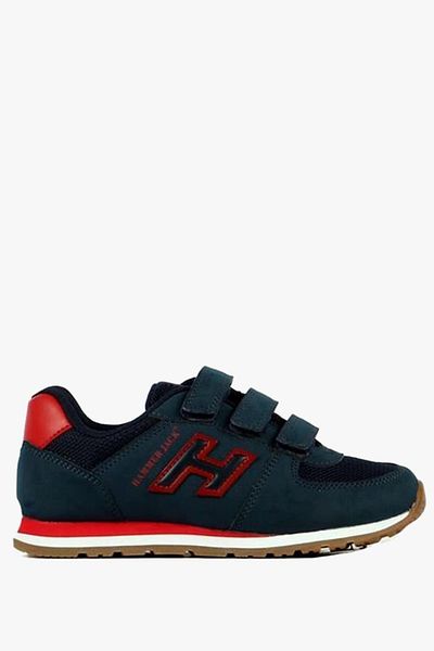 Hammer Jack Peru Genuine Leather Navy Blue-Red Children's Sneakers