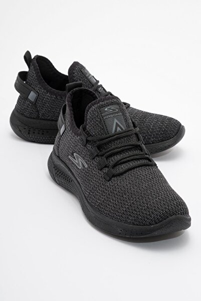 Ccway Women's Knitwear Sneakers BLACK BLACK
