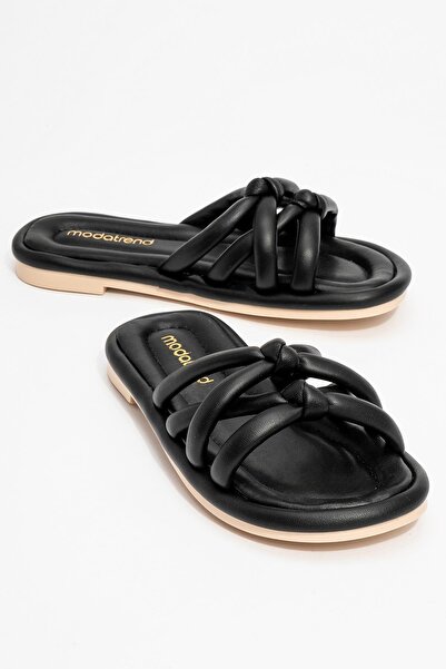 Ccway Чорні 2-пальцеві жіночі капці