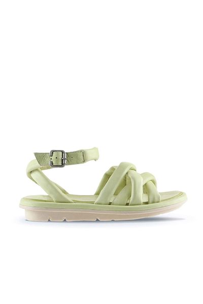 Bueno Shoes Sandale de damă din piele verde - 01wu5902