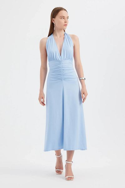 Hiccup Rochie midi cu decolteu Halter - Decolteu la spate
