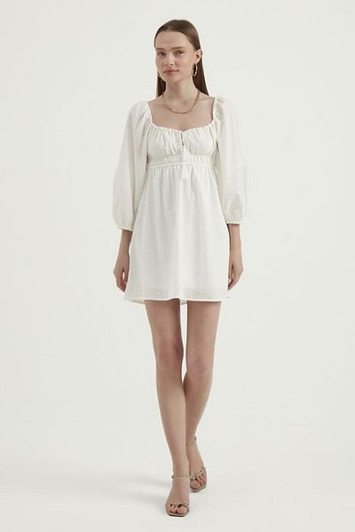 Hiccup Μίνι φόρεμα Babydoll με μπαλόνι με λαιμόκοψη