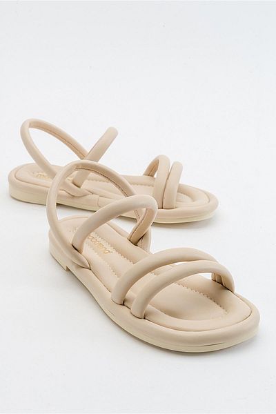 Ccway 2-Piece Women's Sandals Beige