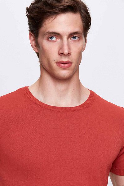 Twn Μπλουζάκι Slim Fit Tile Summer Rayon Knitwear