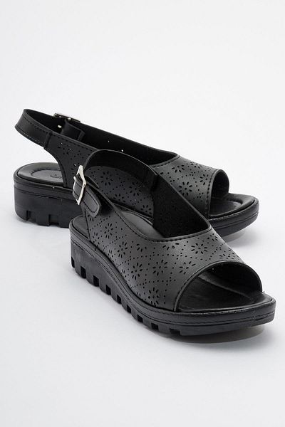 Ccway Women's Daily Sandals BLACK SKIN