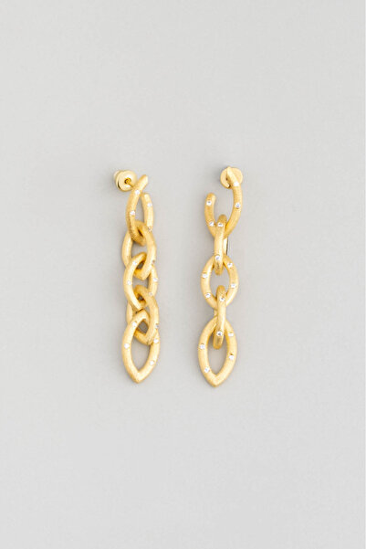 So CHIC... Sonsuzluğun Büyüsü 18 Ayar Sarı Altın Kaplama Gümüş Küpe