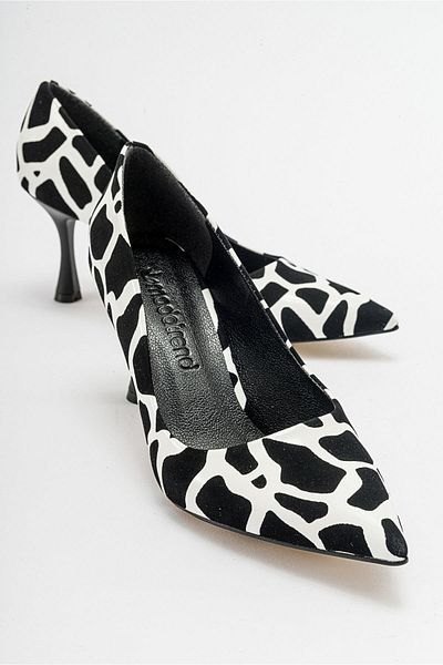 Ccway Women's Stiletto Shoes ZEBRA